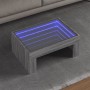 Mesa de centro con Infinity LED gris Sonoma 70x50x30 cm de , Mesas de centro - Ref: Foro24-847614, Precio: 94,56 €, Descuento: %