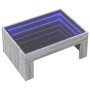 Mesa de centro con Infinity LED gris Sonoma 70x50x30 cm de , Mesas de centro - Ref: Foro24-847614, Precio: 94,56 €, Descuento: %
