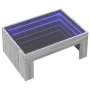 Mesa de centro con Infinity LED gris Sonoma 70x50x30 cm de , Mesas de centro - Ref: Foro24-847614, Precio: 93,22 €, Descuento: %