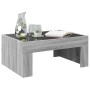 Mesa de centro con Infinity LED gris Sonoma 70x50x30 cm de , Mesas de centro - Ref: Foro24-847614, Precio: 94,56 €, Descuento: %