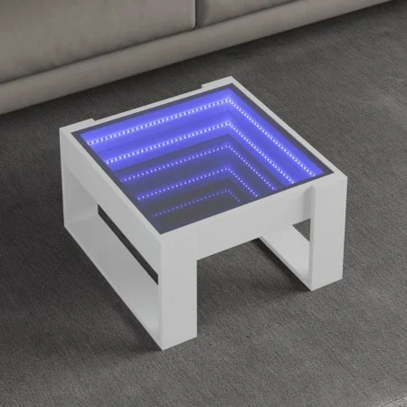 Mitteltisch mit Infinity LED weiß 50x53x30 cm von , Couchtisch - Ref: Foro24-847623, Preis: 77,11 €, Rabatt: %