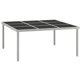 Garten-Esstisch aus Stahl und Glas, 170 x 170 x 74,5 cm von vidaXL, Gartentische - Ref: Foro24-313084, Preis: 174,20 €, Rabat...