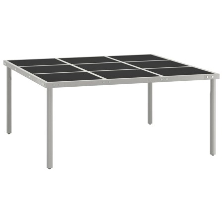 Steel and glass garden dining table 170x170x74.5 cm by vidaXL, Garden tables - Ref: Foro24-313084, Price: 176,10 €, Discount: %