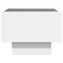 Mesa auxiliar con luz LED madera ingeniería blanco 40x40x30 cm by , Coffee table - Ref: Foro24-847497, Price: 88,37 €, Discou...