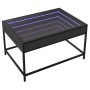Mesa de centro con Infinity LED negro 70x50x41 cm by , Coffee table - Ref: Foro24-847682, Price: 89,38 €, Discount: %
