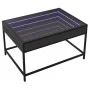 Mesa de centro con Infinity LED negro 70x50x41 cm de , Mesas de centro - Ref: Foro24-847682, Precio: 88,27 €, Descuento: %