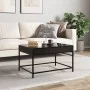 Mesa de centro con Infinity LED negro 70x50x41 cm de , Mesas de centro - Ref: Foro24-847682, Precio: 88,27 €, Descuento: %