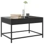 Mesa de centro con Infinity LED negro 70x50x41 cm de , Mesas de centro - Ref: Foro24-847682, Precio: 88,27 €, Descuento: %