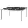 Mesa de comedor de jardín acero y vidrio 170x170x74,5 cm de vidaXL, Mesas de jardín - Ref: Foro24-313084, Precio: 174,17 €, D...