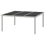 Steel and glass garden dining table 170x170x74.5 cm by vidaXL, Garden tables - Ref: Foro24-313084, Price: 176,10 €, Discount: %