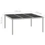 Mesa de comedor de jardín acero y vidrio 170x170x74,5 cm de vidaXL, Mesas de jardín - Ref: Foro24-313084, Precio: 174,17 €, D...