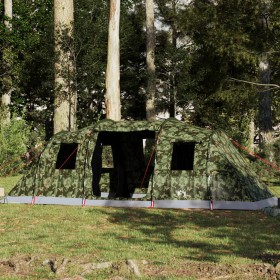 Tienda campaña familiar túnel 6 personas impermeable camuflaje by , tents - Ref: Foro24-4009421, Price: 221,90 €, Discount: %