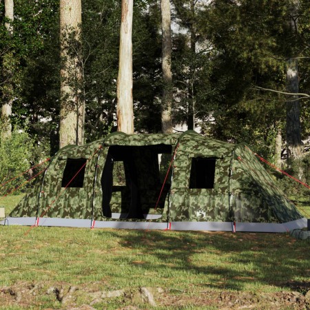 Tienda campaña familiar túnel 6 personas impermeable camuflaje