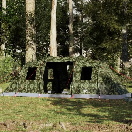 Tienda campaña familiar túnel 6 personas impermeable camuflaje by , tents - Ref: Foro24-4009421, Price: 226,20 €, Discount: %