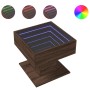 Mesa de centro y LED madera ingeniería marrón roble 50x50x45 cm von , Couchtisch - Ref: Foro24-847531, Preis: 91,28 €, Rabatt: %