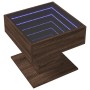 Mesa de centro y LED madera ingeniería marrón roble 50x50x45 cm von , Couchtisch - Ref: Foro24-847531, Preis: 91,28 €, Rabatt: %