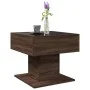 Mesa de centro y LED madera ingeniería marrón roble 50x50x45 cm by , Coffee table - Ref: Foro24-847531, Price: 89,93 €, Disco...