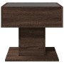 Mesa de centro y LED madera ingeniería marrón roble 50x50x45 cm von , Couchtisch - Ref: Foro24-847531, Preis: 91,28 €, Rabatt: %