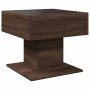 Mesa de centro y LED madera ingeniería marrón roble 50x50x45 cm von , Couchtisch - Ref: Foro24-847531, Preis: 91,28 €, Rabatt: %