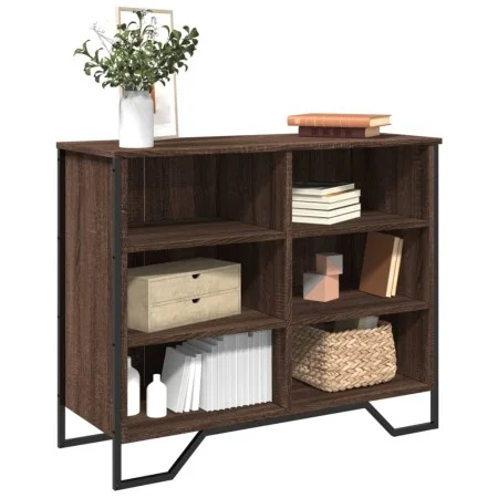Aparador madera contrachapada roble marrón 91x35,5x74,5 cm by , Sideboards - Ref: Foro24-848553, Price: 67,57 €, Discount: %