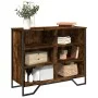 Aparador madera de ingeniería roble ahumado 91x35,5x74,5 cm von , Sideboards - Ref: Foro24-848551, Preis: 65,69 €, Rabatt: %
