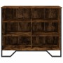 Aparador madera de ingeniería roble ahumado 91x35,5x74,5 cm by , Sideboards - Ref: Foro24-848551, Price: 66,50 €, Discount: %