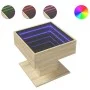 Mesa de centro y LED madera ingeniería roble Sonoma 50x50x45 cm von , Couchtisch - Ref: Foro24-847527, Preis: 82,66 €, Rabatt: %