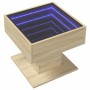 Mesa de centro y LED madera ingeniería roble Sonoma 50x50x45 cm by , Coffee table - Ref: Foro24-847527, Price: 83,82 €, Disco...