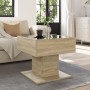 Mesa de centro y LED madera ingeniería roble Sonoma 50x50x45 cm by , Coffee table - Ref: Foro24-847527, Price: 83,82 €, Disco...