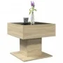 Mesa de centro y LED madera ingeniería roble Sonoma 50x50x45 cm von , Couchtisch - Ref: Foro24-847527, Preis: 82,66 €, Rabatt: %