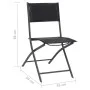 Folding garden chairs 4 units steel and textilene by vidaXL, Garden chairs - Ref: Foro24-313083, Price: 144,72 €, Discount: %