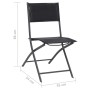 Klappbare Gartenstühle 4 Einheiten aus Stahl und Textilene von vidaXL, Gartenstühle - Ref: Foro24-313083, Preis: 148,24 €, Ra...