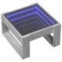 Mesa de centro con Infinity LED gris Sonoma 50x53x30 cm by , Coffee table - Ref: Foro24-847628, Price: 77,03 €, Discount: %