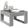 Mesa de centro con Infinity LED gris Sonoma 50x53x30 cm by , Coffee table - Ref: Foro24-847628, Price: 78,13 €, Discount: %
