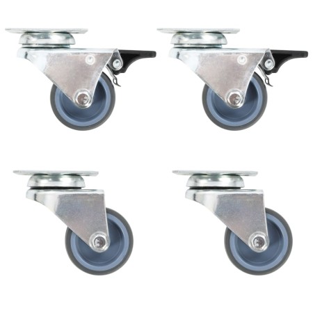 Double swivel wheels 8 units 50 mm by , Material handling - Ref: Foro24-277921, Price: 34,52 €, Discount: %