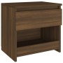 Mesita de noche madera contrachapada roble marrón 40x30x39 cm de , Mesitas de noche - Ref: Foro24-815133, Precio: 39,99 €, De...