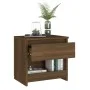 Bedside table made of brown oak plywood, measuring 40x30x39 cm. by , Nightstands - Ref: Foro24-815133, Price: 39,99 €, Discou...