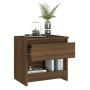 Mesita de noche madera contrachapada roble marrón 40x30x39 cm de , Mesitas de noche - Ref: Foro24-815133, Precio: 39,99 €, De...