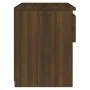 Bedside table made of brown oak plywood, measuring 40x30x39 cm. by , Nightstands - Ref: Foro24-815133, Price: 39,99 €, Discou...