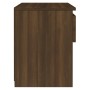 Mesita de noche madera contrachapada roble marrón 40x30x39 cm de , Mesitas de noche - Ref: Foro24-815133, Precio: 39,99 €, De...