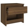 Mesita de noche madera contrachapada roble marrón 40x30x39 cm de , Mesitas de noche - Ref: Foro24-815133, Precio: 39,99 €, De...