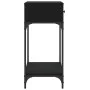 Engineered wood black console table 75x34.5x75 cm by , Side tables - Ref: Foro24-833398, Price: 76,75 €, Discount: %