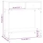 Ingenieurholz-Konsolentisch Schwarz 75x34,5x75 cm von , Seitentische - Ref: Foro24-833398, Preis: 76,64 €, Rabatt: %
