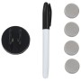 Pizarra magnética de pared blanca vidrio 60x20 cm de , Pizarras blancas - Ref: Foro24-30110, Precio: 19,46 €, Descuento: %