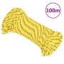 Cuerda de barco polipropileno amarillo 4 mm 100 m de , Sogas y cuerdas metálicas - Ref: Foro24-152594, Precio: 13,70 €, Descu...