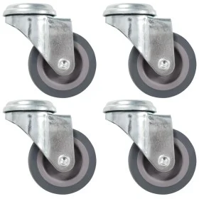 Swivel wheels with pin hole 4 units 50 mm by , Material handling - Ref: Foro24-143422, Price: 17,24 €, Discount: %
