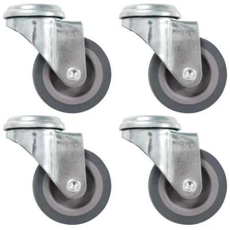 Swivel wheels with pin hole 4 units 50 mm by , Material handling - Ref: Foro24-143422, Price: 17,24 €, Discount: %
