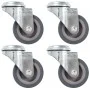 Swivel wheels with pin hole 4 units 50 mm by , Material handling - Ref: Foro24-143422, Price: 17,24 €, Discount: %