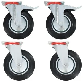 Swivel wheels 4 units 200 mm by , Material handling - Ref: Foro24-143460, Price: 64,46 €, Discount: %