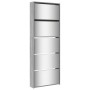 Shoe cabinet and mirror 5 levels gray Sonoma 63x17x169.5 cm by , Shoe racks and shoe organizers - Ref: Foro24-3228284, Price:...